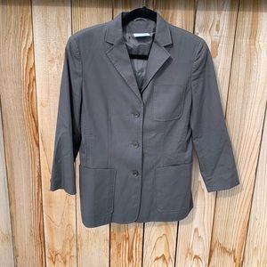 Cotton blazer gray AKRIS size 8